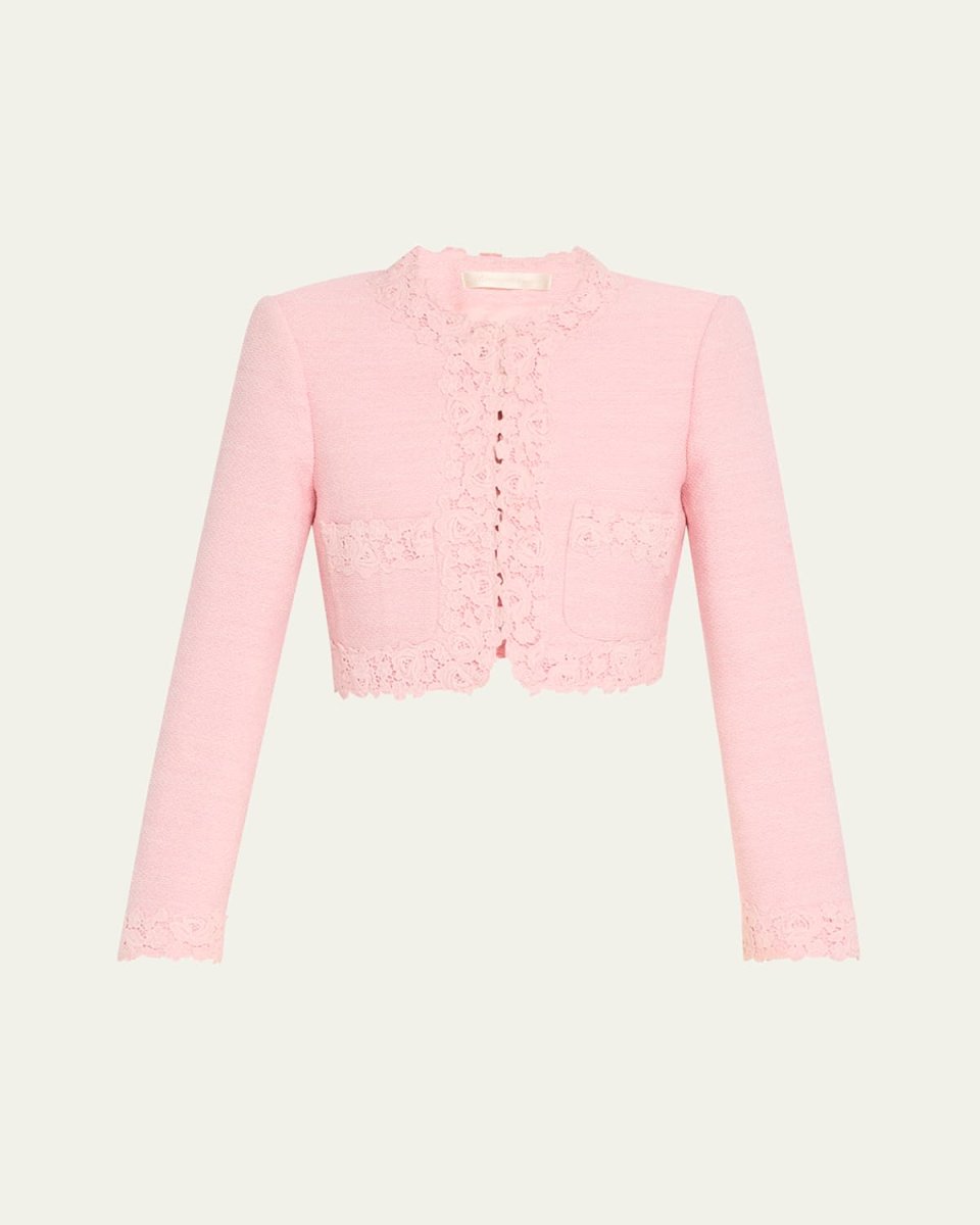 Leilana Lace-Trim Jacket